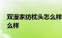 双漫家纺枕头怎么样 哪位能说说双漫家纺怎么样 