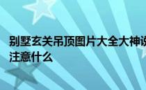 别墅玄关吊顶图片大全大神说说适合哪种玄关吊顶设计 需要注意什么