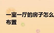 一室一厅的房子怎么布置 求解一室一厅怎么布置 