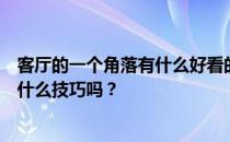 客厅的一个角落有什么好看的？有人知道小户型客厅陈设有什么技巧吗？