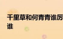 千里草和何青青谁厉害 千里草何青青指的是谁 