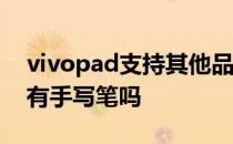 vivopad支持其他品牌的触控笔嘛 vivoPad有手写笔吗 