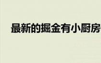 最新的掘金有小厨房和带折叠水槽的浴室