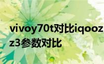 vivoy70t对比iqooz3参数 vivoy76s和iqooz3参数对比 