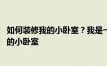 如何装修我的小卧室？我是一名高中生 不想花太多钱装修我的小卧室