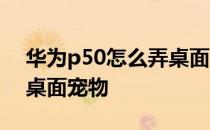 华为p50怎么弄桌面插件 华为p50怎么设置桌面宠物 