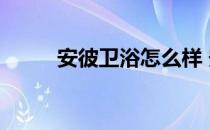 安彼卫浴怎么样 安彼卫浴怎么样 