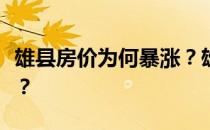 雄县房价为何暴涨？雄县怎么样？谁能告诉我？