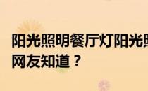 阳光照明餐厅灯阳光照明餐厅灯怎么样？哪位网友知道？