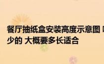 餐厅抽纸盒安装高度示意图 哪位了解餐厅抽纸盒的尺寸是多少的 大概要多长适合 