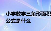 小学数学三角形面积公式 小学的三角形面积公式是什么 