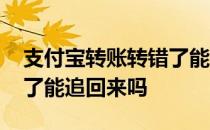 支付宝转账转错了能追回来 支付宝转账转错了能追回来吗 