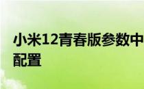 小米12青春版参数中关村 小米12青春版参数配置 