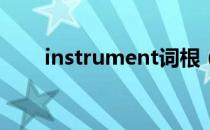 instrument词根（instrumented）