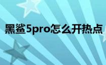 黑鲨5pro怎么开热点 黑鲨5pro怎么查真伪 