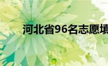 河北省96名志愿填报比例如何安排？