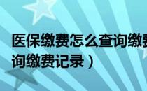 医保缴费怎么查询缴费证明（医保缴费怎么查询缴费记录）