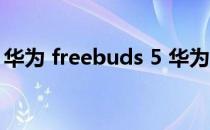 华为 freebuds 5 华为FreeBuds5i外观赏析 