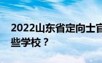 2022山东省定向士官可以选多少志愿？有哪些学校？