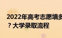 2022年高考志愿填多长时间能知道录取结果？大学录取流程