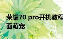 荣耀70 pro开机教程 荣耀70pro怎么设置桌面萌宠 