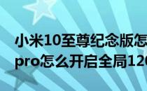 小米10至尊纪念版怎么开全局120hz 小米12pro怎么开启全局120hz 