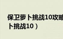 保卫萝卜挑战10攻略通关图文详解（保卫萝卜挑战10）