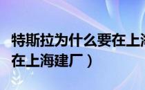 特斯拉为什么要在上海开厂（特斯拉为什么要在上海建厂）