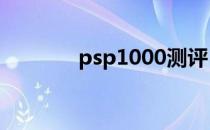 psp1000测评（psp斗地主）