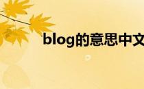 blog的意思中文翻译（bloger）