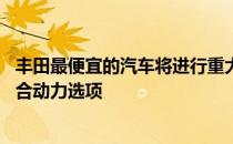 丰田最便宜的汽车将进行重大改造 并在澳大利亚首次包括混合动力选项