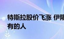 特斯拉股价飞涨 伊隆马斯克成为世界第二富有的人