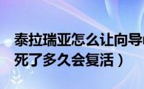 泰拉瑞亚怎么让向导npc复活（泰拉瑞亚npc死了多久会复活）