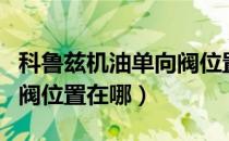 科鲁兹机油单向阀位置图片（科鲁兹机油单向阀位置在哪）