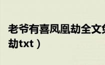 老爷有喜凤凰劫全文免费阅读（老爷有喜凤凰劫txt）