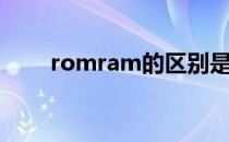 romram的区别是什么（romram）