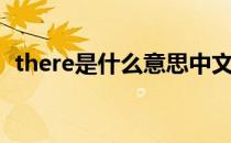 there是什么意思中文（there是什么意思）