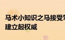 马术小知识之马接受驾驭指挥的前提是人能够建立起权威