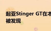 起亚Stinger GT在本地发布之前在澳大利亚被发现