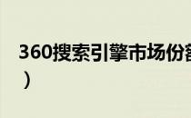 360搜索引擎市场份额（360搜索引擎怎么样）