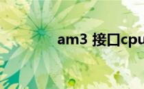 am3 接口cpu（am3 240）