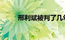 邢利斌被判了几年（邢利斌女婿）