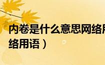 内卷是什么意思网络用词（内卷是什么意思网络用语）