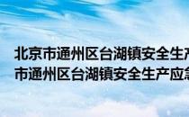 北京市通州区台湖镇安全生产应急志愿服务大队（关于北京市通州区台湖镇安全生产应急志愿服务大队）