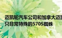 迈凯轮汽车公司和加拿大迈凯轮公司的经销商合作建立了五只非常特殊的570S蜘蛛