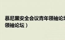 慕尼黑安全会议青年领袖论坛发言稿（慕尼黑安全会议青年领袖论坛）