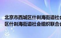 北京市西城区什刹海街道社会组织联合会（关于北京市西城区什刹海街道社会组织联合会）