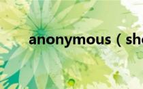 anonymous（shootanonymous）