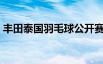 丰田泰国羽毛球公开赛决出全部5个单项金牌