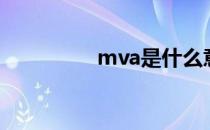 mva是什么意思（mva）